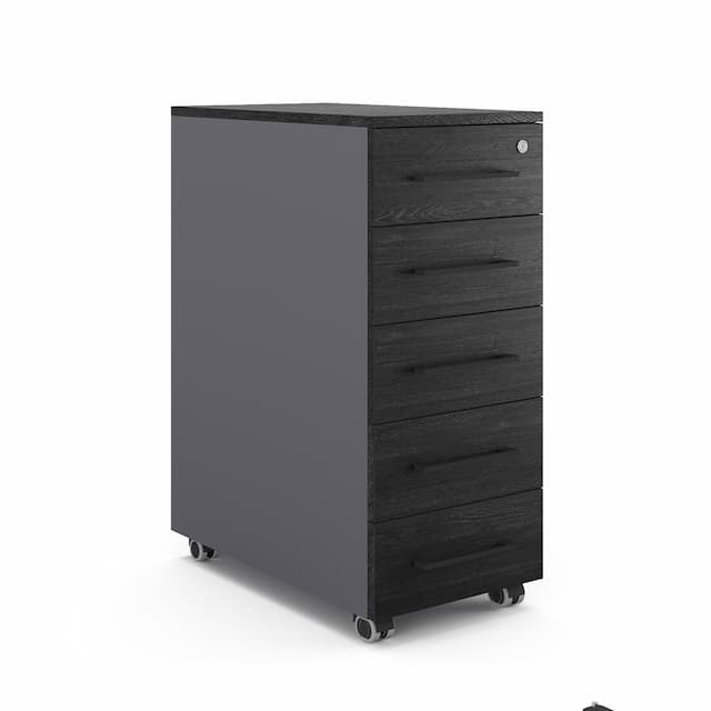 Тумба мобильная Kobor TМ5-40/50 graphite/wood