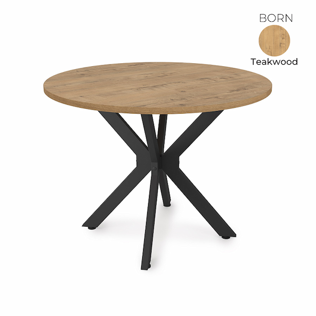 Стол обеденный круглый Алсав 21BORN-R.1000 Teakwood