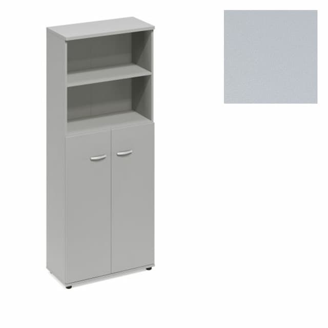 Шкаф для документов полузакрытый Юнитекс А4 (78x36.4x193) А4 9378 СЕ серый