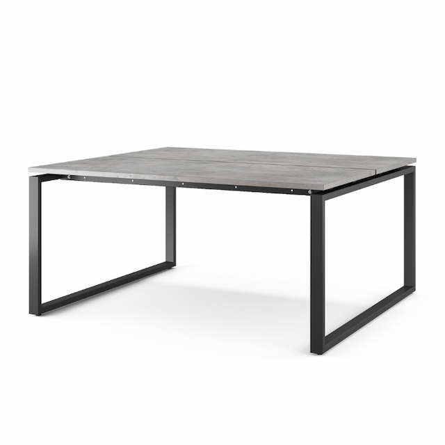 Стол офисный Kobor O1/2-80/140 black/chicago
