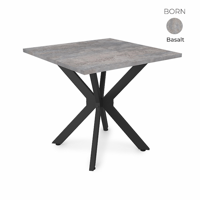 Стол обеденный квадратный Алсав 21BORN-K.800 Basalt