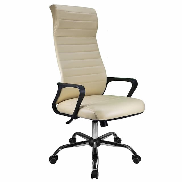 Кресло офисное Riva Chair 1165-5 НР экокожа/бежевый