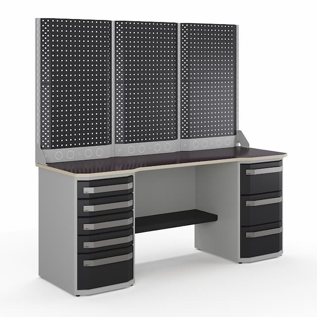 Верстак слесарный двухтумбовый Kobor Expert MW.2.41.6/P2-200/70