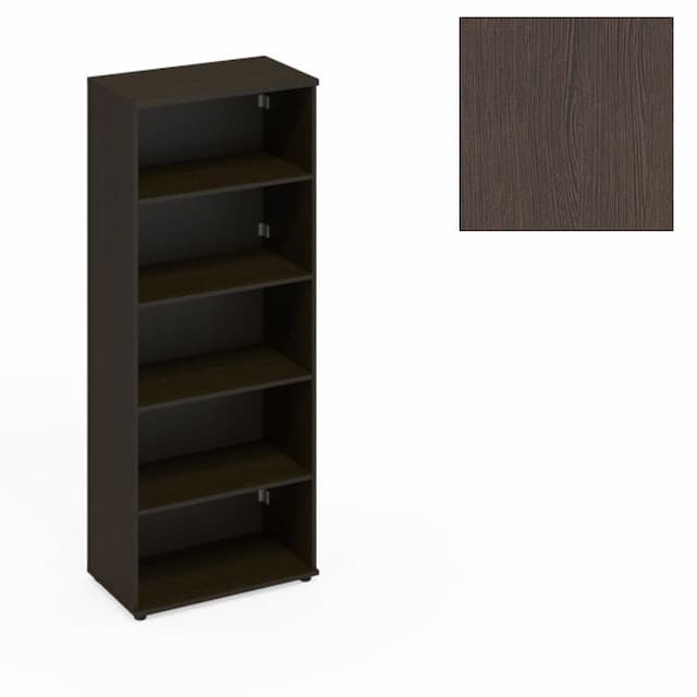Стеллаж высокий с задней стенкой ДСП Юнитекс А4 (78x43.4x193) А4 376 ВТ венге