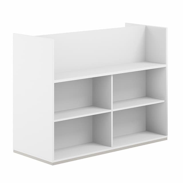 Стеллаж-комбо 1438 двухсторонний Norden Allegro AG.255.100.675.WH с экраном ЛДСП