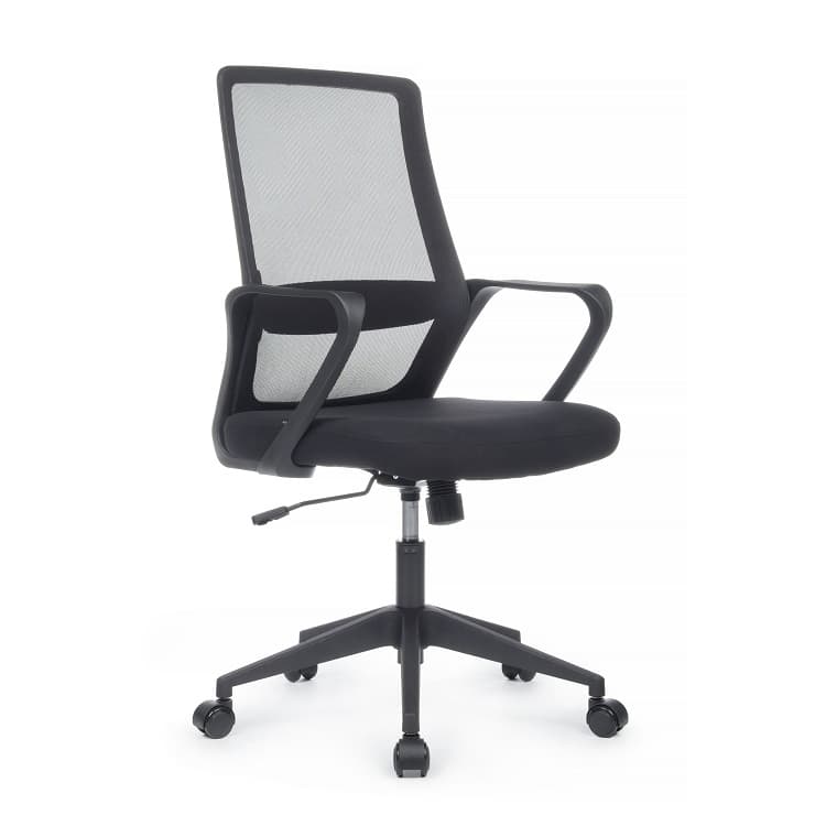 Кресло офисное Riva Chair Point (8325M) черный пластик/черный