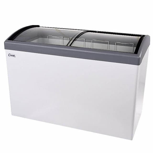 Ларь морозильный с гнутой стеклянной крышкой Снеж МЛГ 400