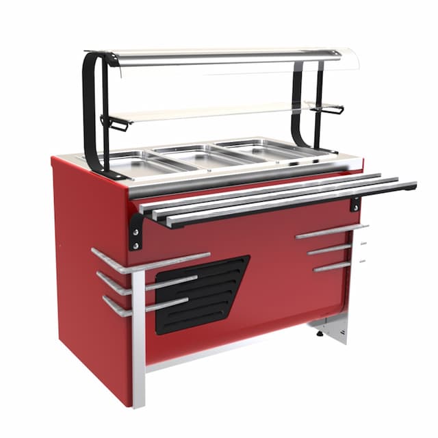 Прилавок холодильный с углублением 20 мм длиной 1505 мм линии раздачи Case Челябторгтехника RС13A Case