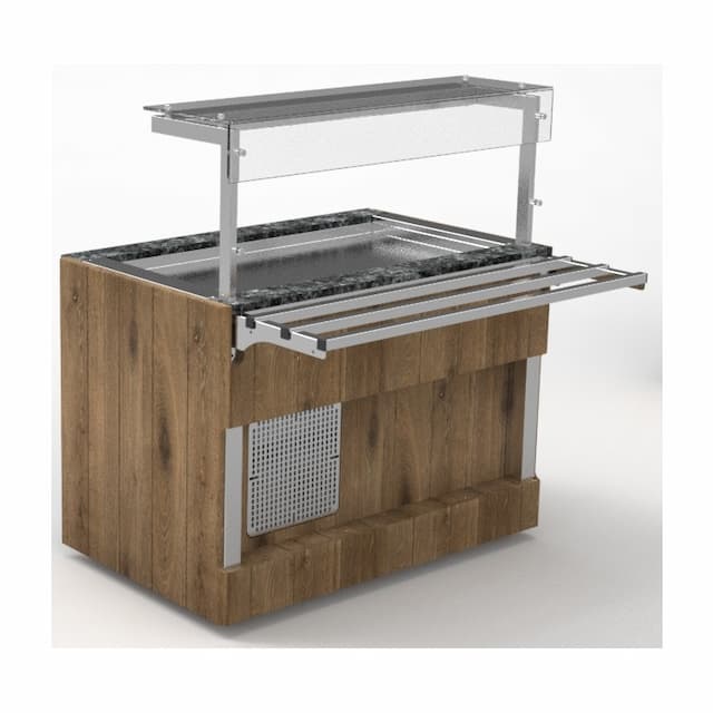 Прилавок холодильный с углублением 20 мм длиной 805 мм линии раздачи Capital Челябторгтехника RC11AS Capital