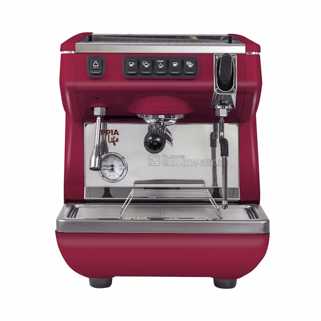 Кофемашина-автомат NUOVA SIMONELLI APPIA LIFE 1GR V 220V RED+HIGH GROUPS