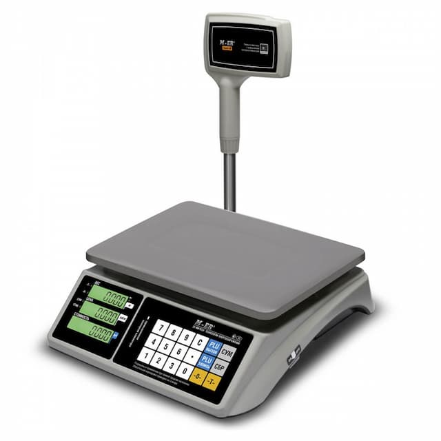Торговые настольные весы MERTECH M-ER 328 ACPX-32.5 "TOUCH-M" LCD